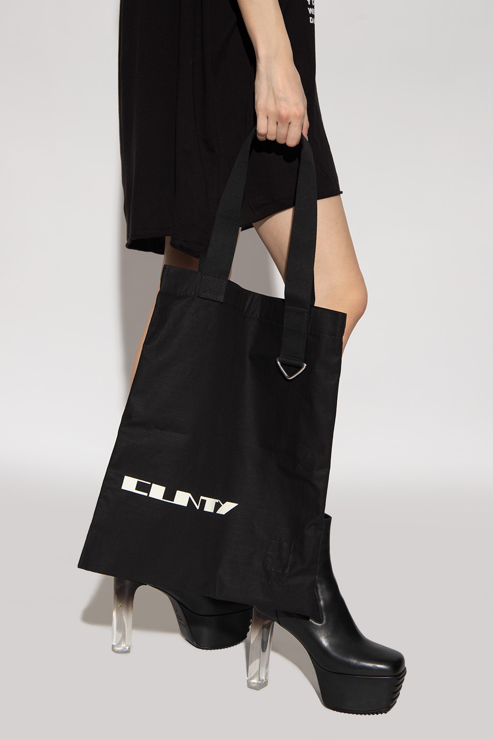 Rick owens leather online tote bag